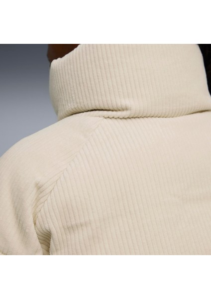 Corduroy Puffer Jacket Kadın Yetişkin Ceket fırsatları