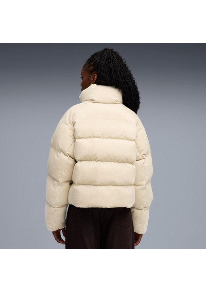 Corduroy Puffer Jacket Kadın Yetişkin Ceket indirimleri