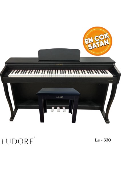 Le330 Piyano 88 Tuşlu Tuş Hassasiyetli Tabure HEDİYE