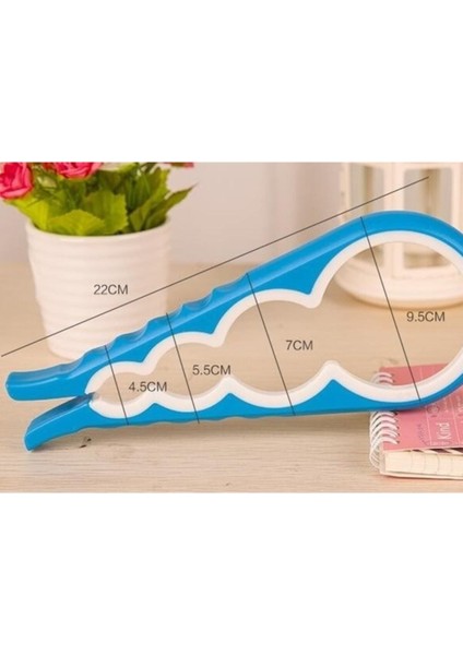 Sıkışan Konserve Şişe Kapağı Açma Aparatı Kapak Açıcı Alet Açacak Ergonomik ve Pratik