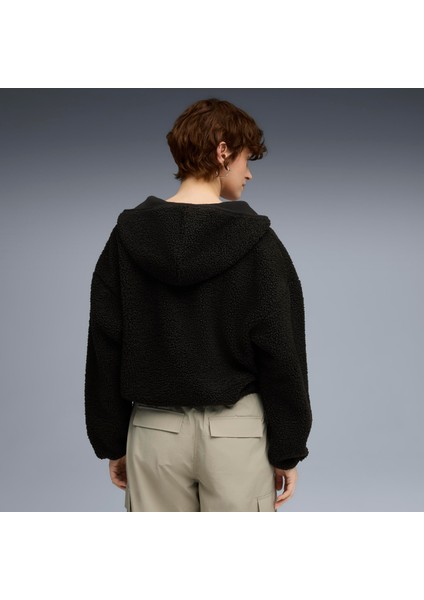 Wardrobe Ess Polar Fl Hoodie Kadın Yetişkin Sweatshirt modelleri