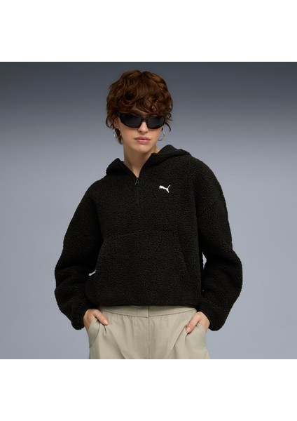 Wardrobe Ess Polar Fl Hoodie Kadın Yetişkin Sweatshirt fırsatları