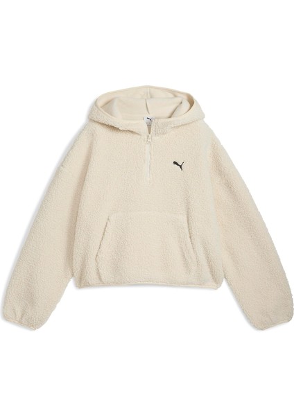 Wardrobe Ess Polar Fl Hoodie Kadın Yetişkin Sweatshirt