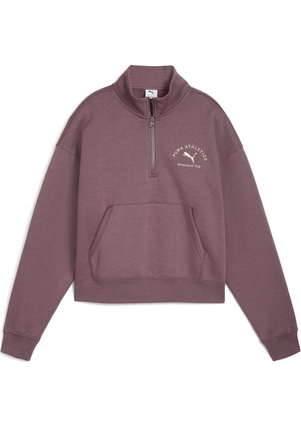 Class Half-Zip Crew Kadın Yetişkin Sweatshirt