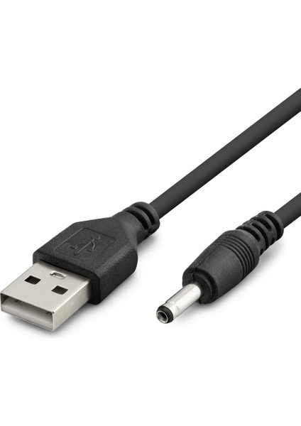 Tablet Şarj Kablosu USB To 3.5*1.35 1m Siyah HDX1320