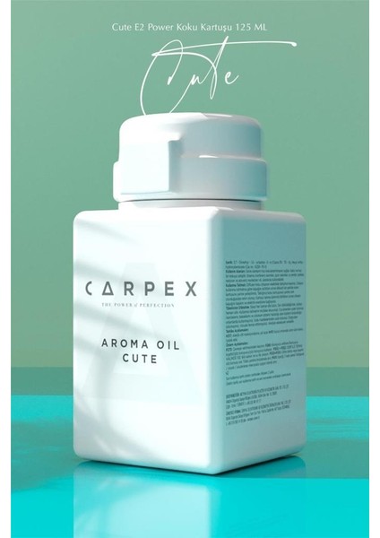 Carpex Cute 125 Ml. Classic Seri E2 Power Makine Koku Kartuşu 6 Adet modelleri