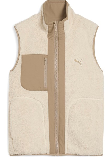 Reversible Sherpa Vest Kadın Yetişkin Yelek