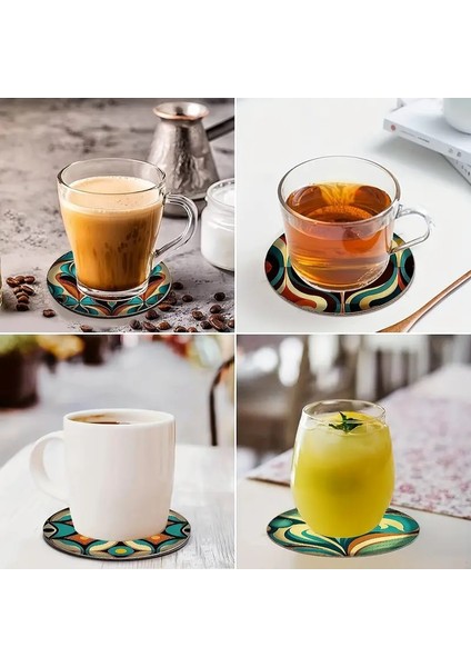 Elmasboyama Bardak Altlığı Seti Yetişkinleriçin Elmas Boyama Sanatı modelleri