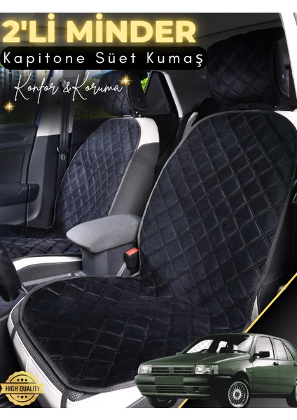 Tofaş Tempra Uyumlu 2'li Süet Oto Koltuk Minderi | Terletmez | Universal | Oto Aksesuar | A2