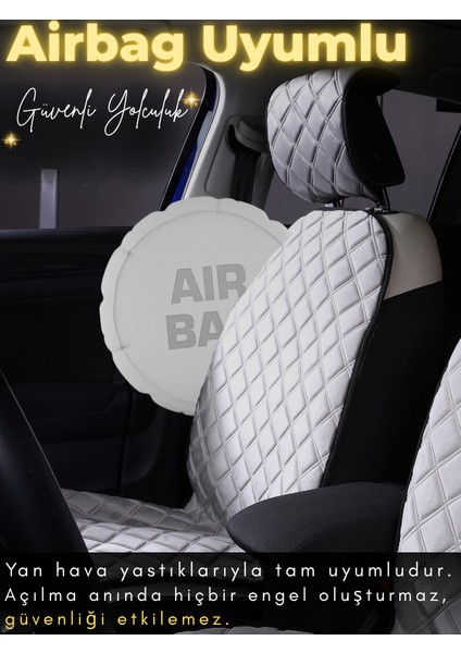 Nissan Qashqai Uyumlu 2'li Süet Oto Koltuk Minderi | Terletmez | Universal | Oto Aksesuar | A3 fırsatları