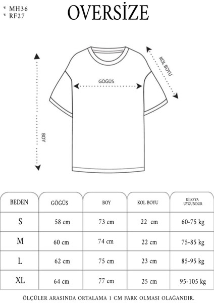 Unisex Ön ve Kol Baskılı Oversize T-Shirt - Siyah fiyatları