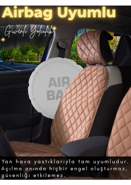 Seat Rapid Uyumlu 2'li Süet Oto Koltuk Minderi | Terletmez | Universal | Su Geçirmez | A5 fırsatları