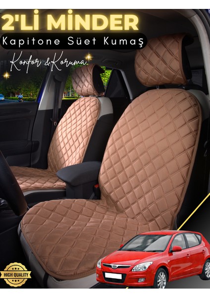 Hyundai I30 Uyumlu 2'li Süet Oto Koltuk Minderi | Universal | Hızlı Montaj | Su Geçirmez | A1