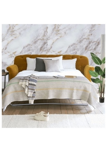 Mermer Desenli Masa Tezgah Mutfak Su Geçirmez Yapışkanlı Folyo Sticker Sarı 5x0,6m ( Lisinya ) fiyatları