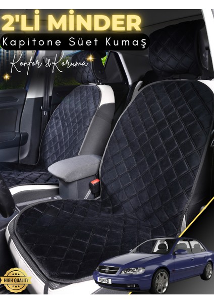 Opel Omega Uyumlu 2'li Süet Oto Koltuk Minderi | Terletmez | Kolay Montaj | Oto Aksesuar | A2