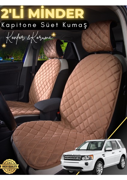 Land Rover Freelander Uyumlu 2'li Süet Oto Koltuk Minderi | Terletmez | Universal | Oto Aksesuar |a1