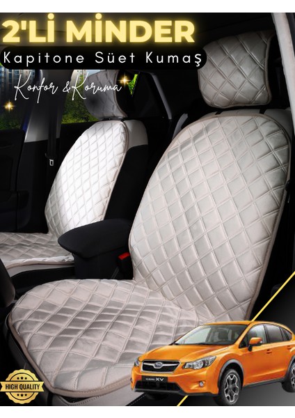 Subaru Xv Uyumlu 2'li Süet Oto Koltuk Minderi | Terletmez | Universal | Su Geçirmez | A4