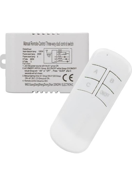 Powermaster PM-20977 Avize Kumandası 4 Fonksiyonlu