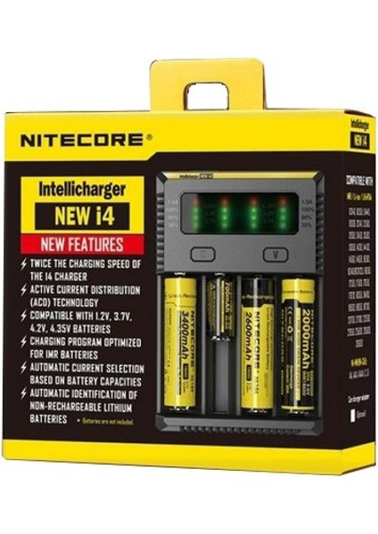 New I4 Intelli Charger Li-Ion / Nı-Cd / Nı-Mh Pil Şarj Cihazı