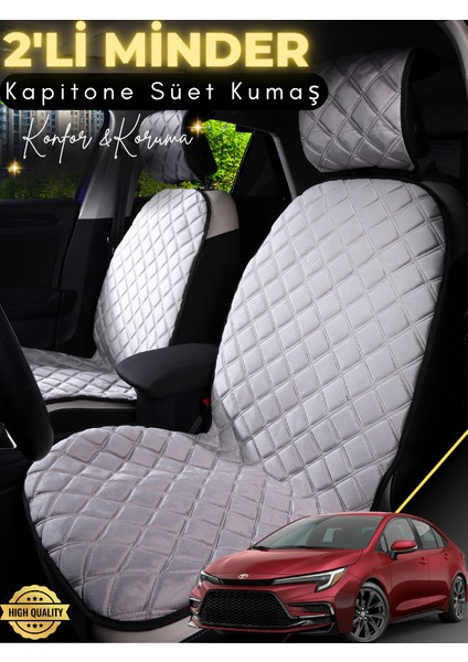 Toyota Corolla Se Sedan Uyumlu 2'li Süet Oto Koltuk Minderi | Universal | Oto Aksesuar | A3