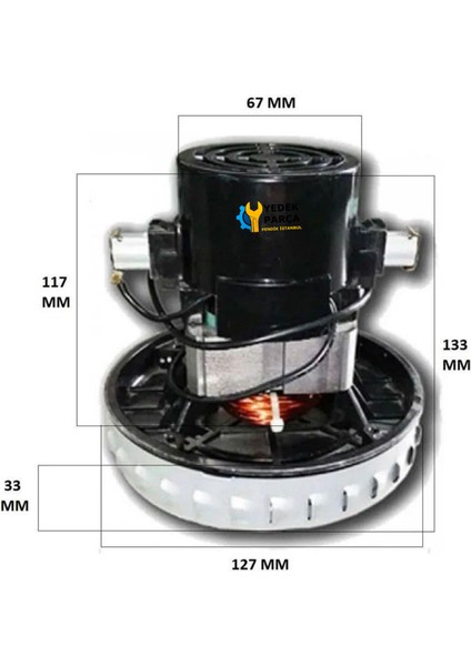 Arnica Uyumlu Tayfun Süpürge Motoru 1400W HT90 fiyatları