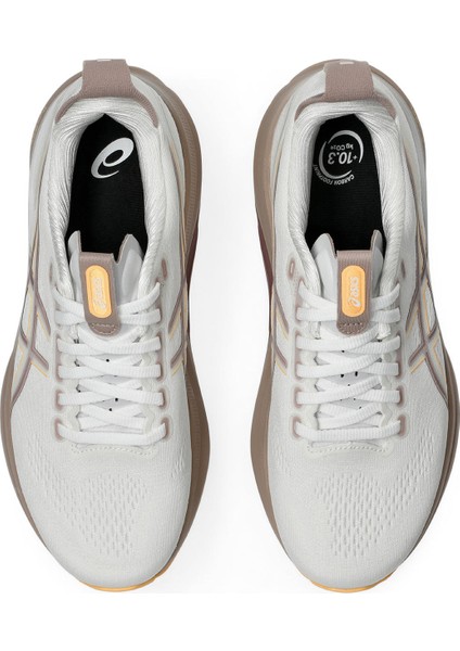 1012B838-101 Gel-Kayano 32 Beyaz - Kahverengi Kadın Koşu Ayakkabısı