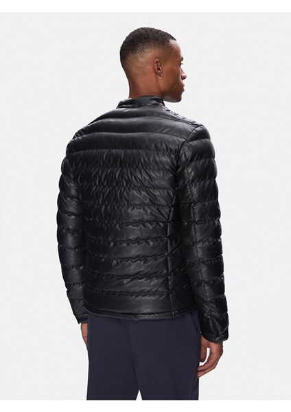 Dik Yaka Fermuarlı Siyah Mont modelleri