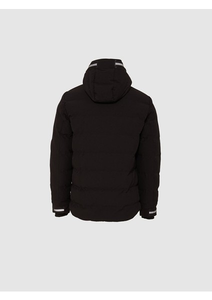 Kapüşonlu Fermuarlı Siyah Mont fiyatları