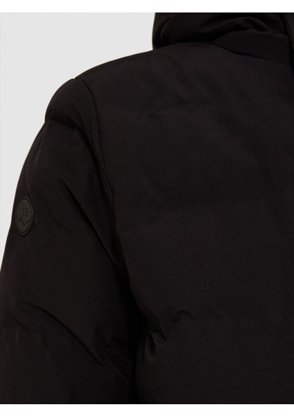 Kapüşonlu Fermuarlı Siyah Mont modelleri