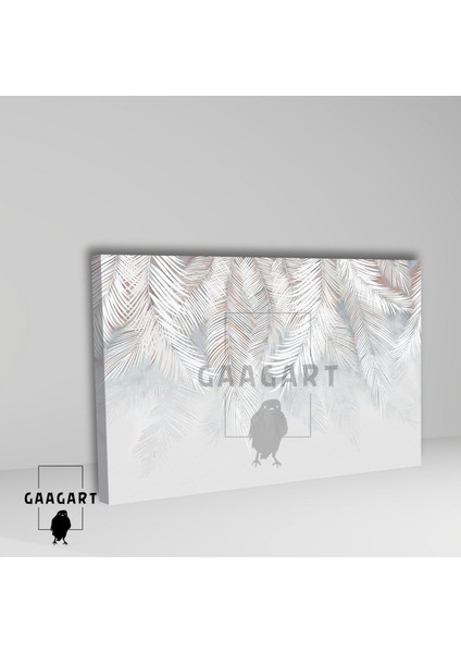 Tekli Yatay Kanvas Duvar Tablosu Gri Soft Tasarım fiyatları