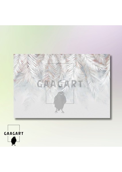 Tekli Yatay Kanvas Duvar Tablosu Gri Soft Tasarım modelleri