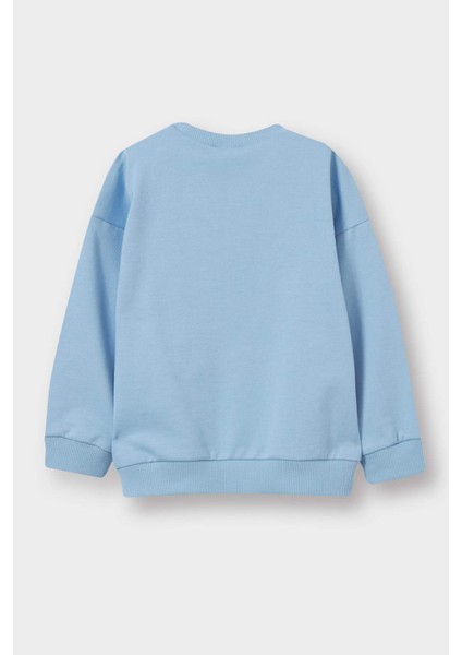 Erkek Bebek Bisiklet Yaka Basic Düz Sweatshirt A7343A525AU modelleri