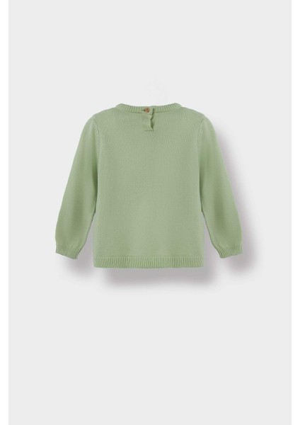 Kız Bebek Bisiklet Yaka Triko Kazak X8187A225AU modelleri