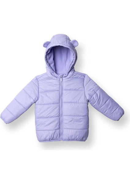 Kız Bebek Mont Fermuarlı Uzun Kol