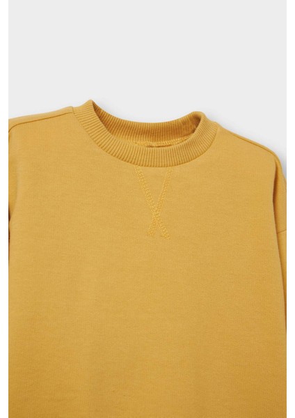 Erkek Bebek Bisiklet Yaka Basic Düz Sweatshirt A7343A525AU fiyatları