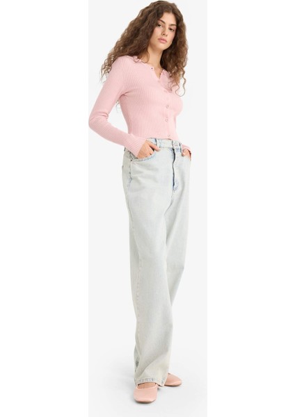 Regular Fit Bisiklet Yaka Triko Hırka A2076AX25WN fiyatları