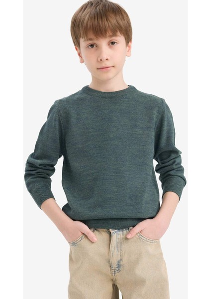 Erkek Çocuk Bisiklet Yaka Triko Kazak A4992A825WN modelleri