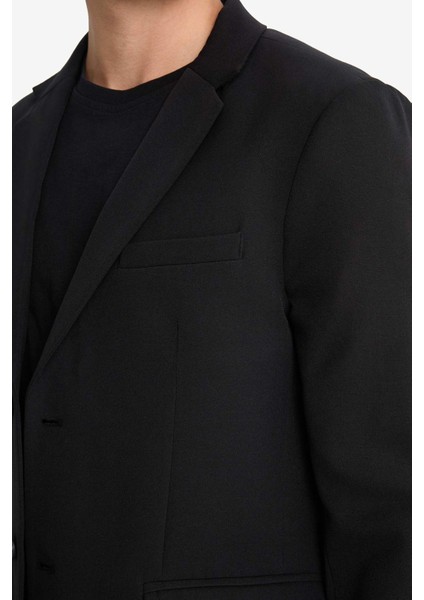 Slim Fit Dar Kesim Düğmeli Blazer Ceket F7575AX25AU indirimleri