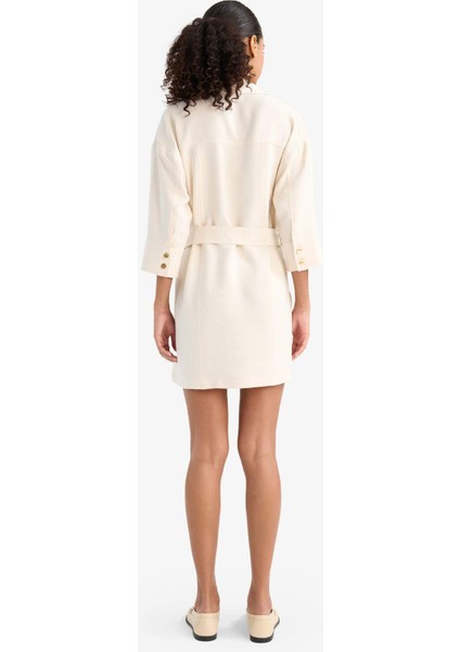Regular Fit Uzun Kollu Mini Elbise F7347AX25AU