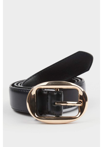 Kadın Büyük Toka Suni Deri Jean Kemeri F3356AXNS