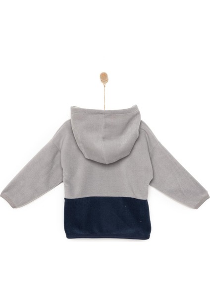 Basic Erkek Fermuarlı Kapüşonlu Polar Hırka Erkek Bebek fiyatları