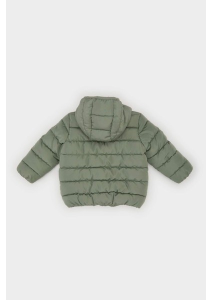 Erkek Bebek Su Geçirmez Kapüşonlu Tafta Fermuarlı Cepli Şişme Mont A2859A525AU modelleri