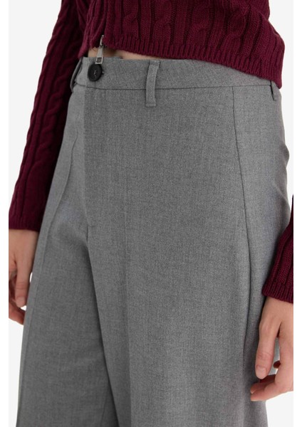 Straight Fit Fleto Cepli Normal Bel Standart Boy Pantolon F6214AX25AU