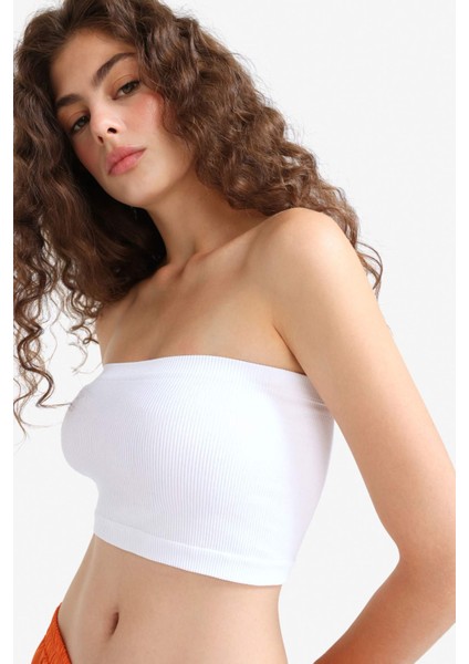 Fitted Seamless Straplez Bluz F9409AX25HS indirimleri