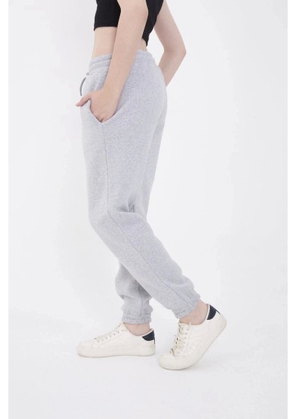 Üç Iplik Basic Lastikli Eşofman Pantolon - Gri modelleri