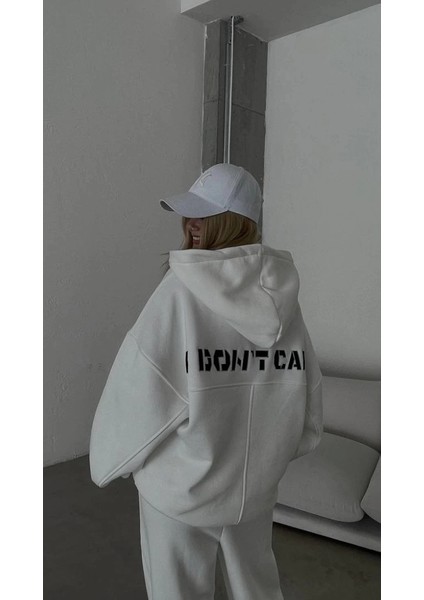 Nakış Işlemeli Üç Iplik Sweat Takım- Beyaz modelleri