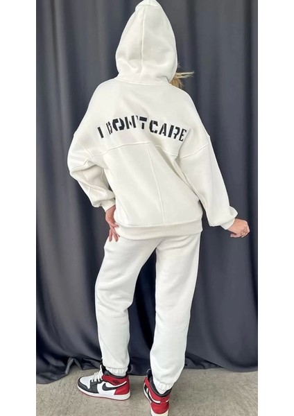 Nakış Işlemeli Üç Iplik Sweat Takım- Beyaz indirimleri