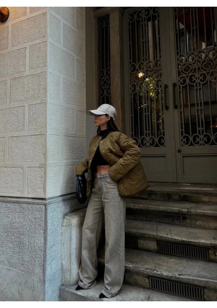 Cıt Cıt Detaylı Çepli Ceket Mont- Kahve modelleri