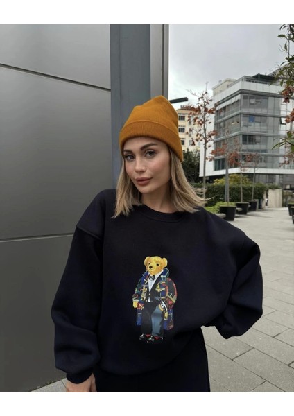 Bisiklet Yaka Üç Iplik Sweat Takım - Siyah fiyatları