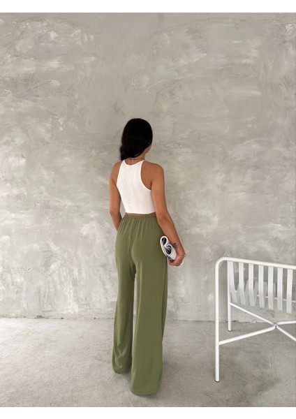 Ayrobin Oversize Kadın Pantalon - Mint Yeşili modelleri